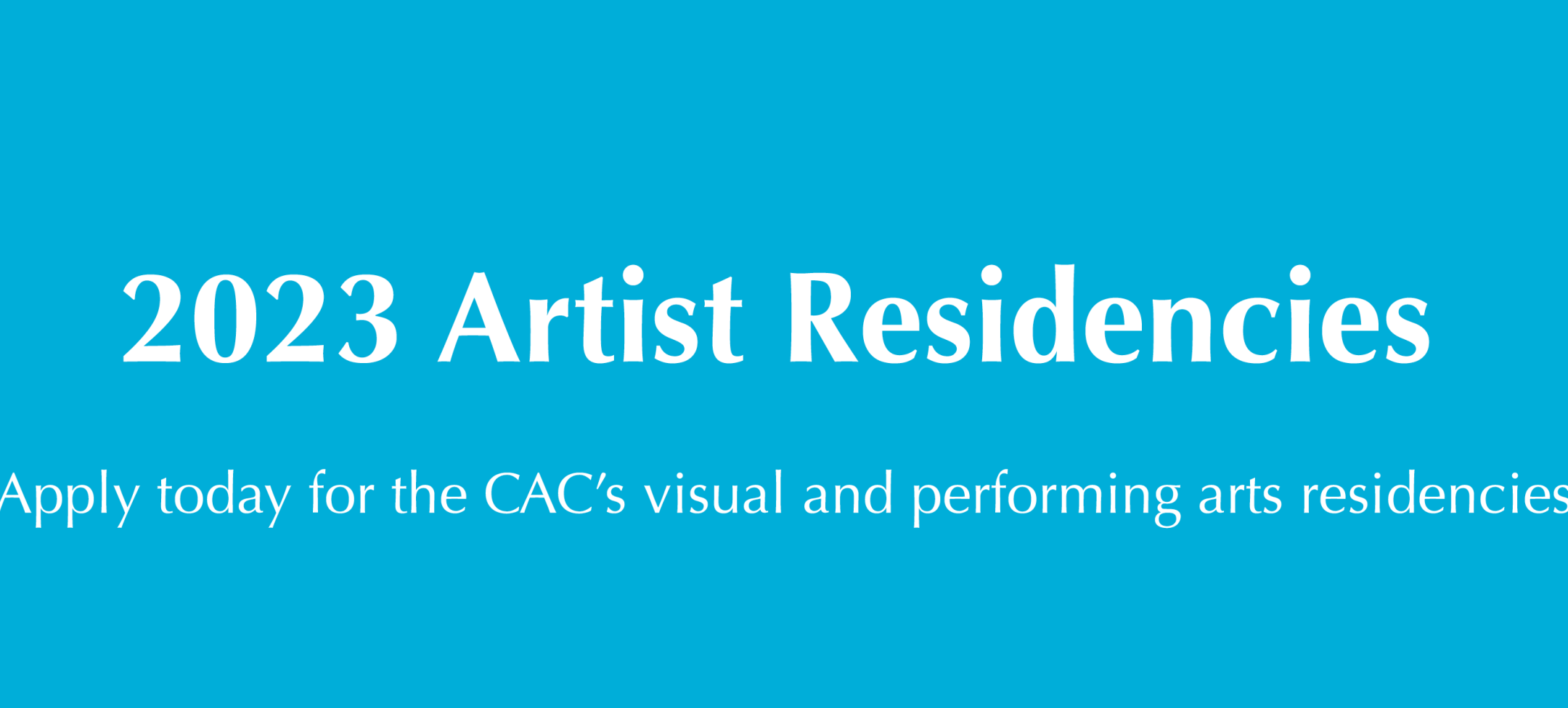 2023 Artist Residencies CACNO