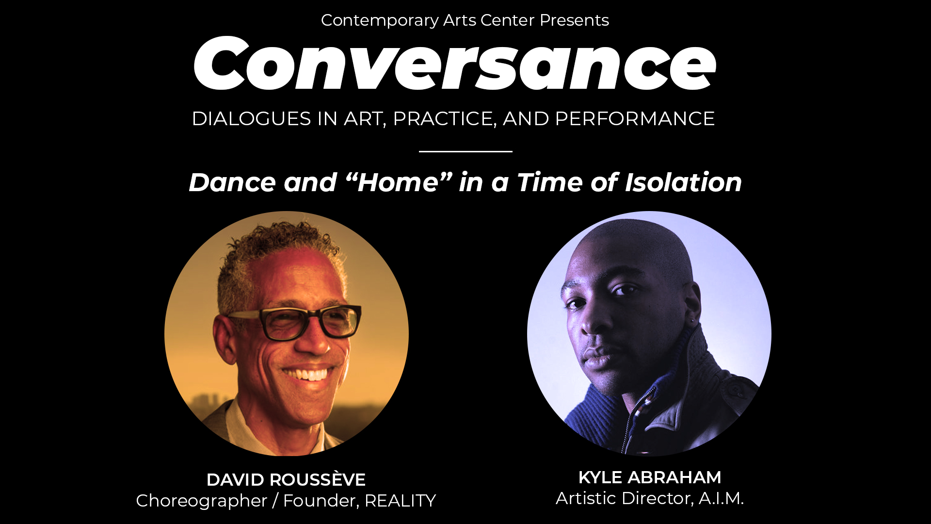 CONVERSANCE: Dance and "Home" in a Time of Isolation