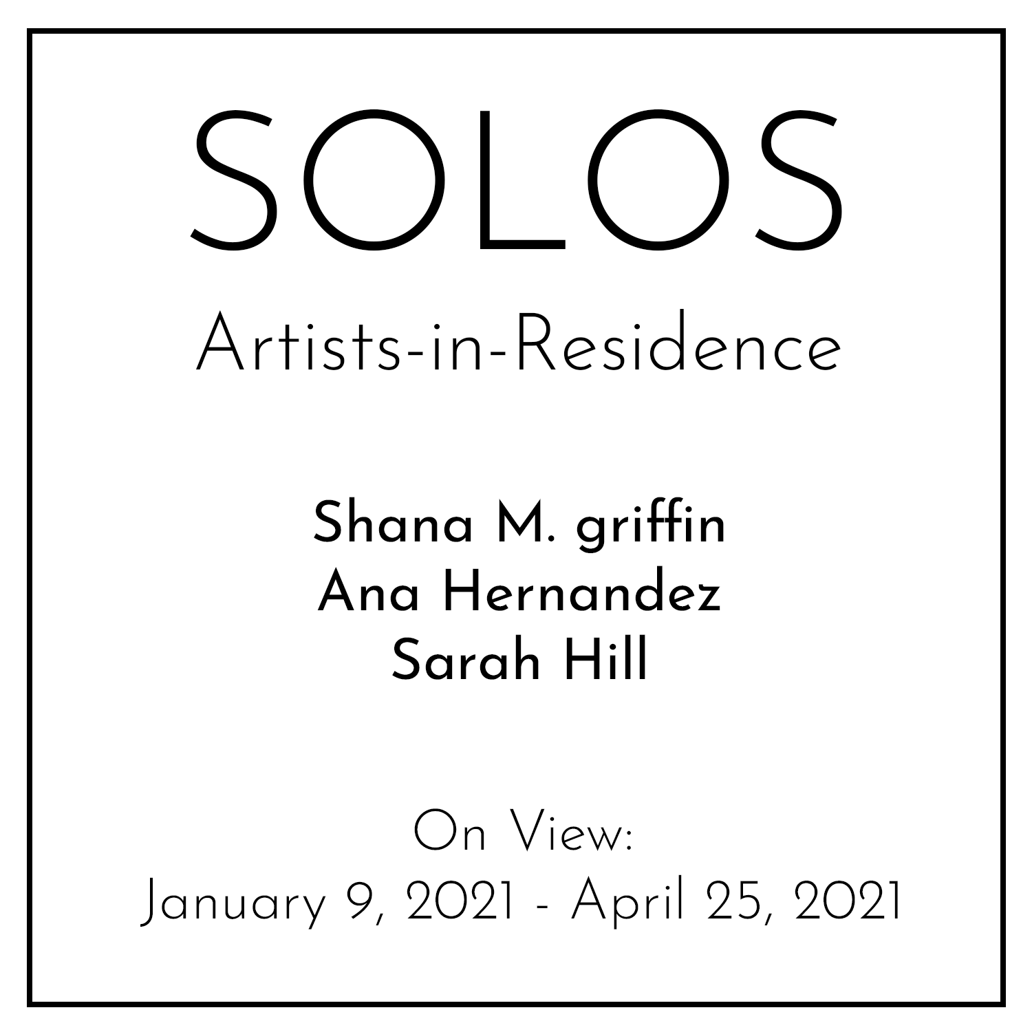 Announcing SOLOS: Exhibitions and New Work Showcases by CAC Artists-in-Residence